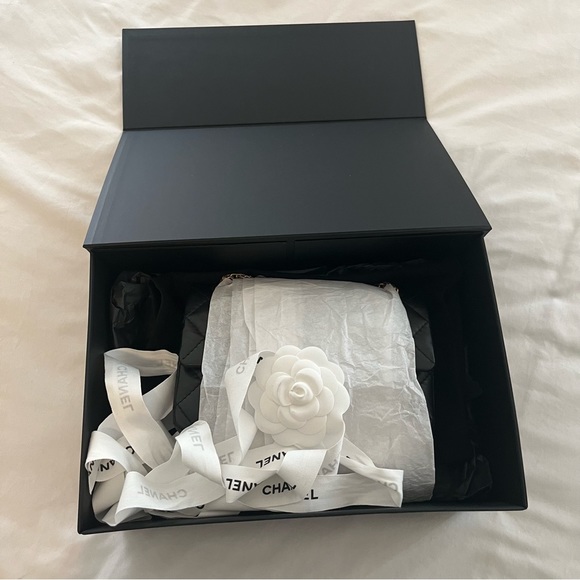 SOLD Authentic Chanel 2.55 Classic Mini Flap Bag Crossbody Aged Calfskin GHW - Picture 16 of 16